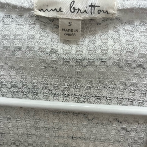 NINE BRITTON Blair Button Waffle Duster Cardigan- Size Small - Picture 8 of 9